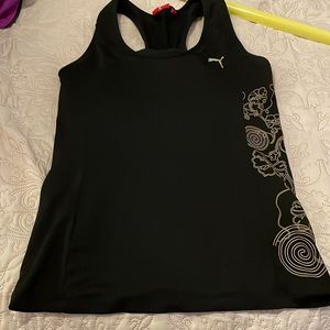 Puma workout shirt with incorporated bra support